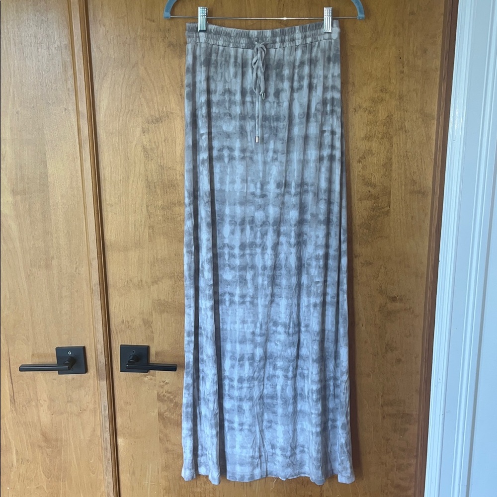 Cynthia Rowley Charcoal Tie-Dye Maxi Skirt